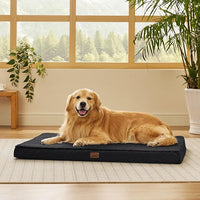 Bedsure XL Dog Beds Large Sized Dog -Orthopedic Flat Extra Large Pet Beds with Removable Washable Cover, Egg Crate Foam Mat, Suitable for Pet Up to 100 lbs