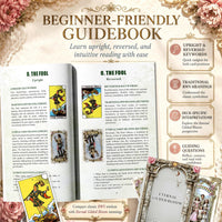 Tarot Cards For Beginners with Meanings on Them Learning Tarot Deck – Fun for Kids & Family - Pink - image 3