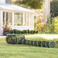 Kitty City Outdoor Catio Furniture & Play Kits for Cats - 1-Way Tunnel/Tent Combo - image 2