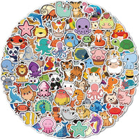 100 Pcs Animal Stickers for Kids, Cute Water Bottle Stickers - 300 Pcs