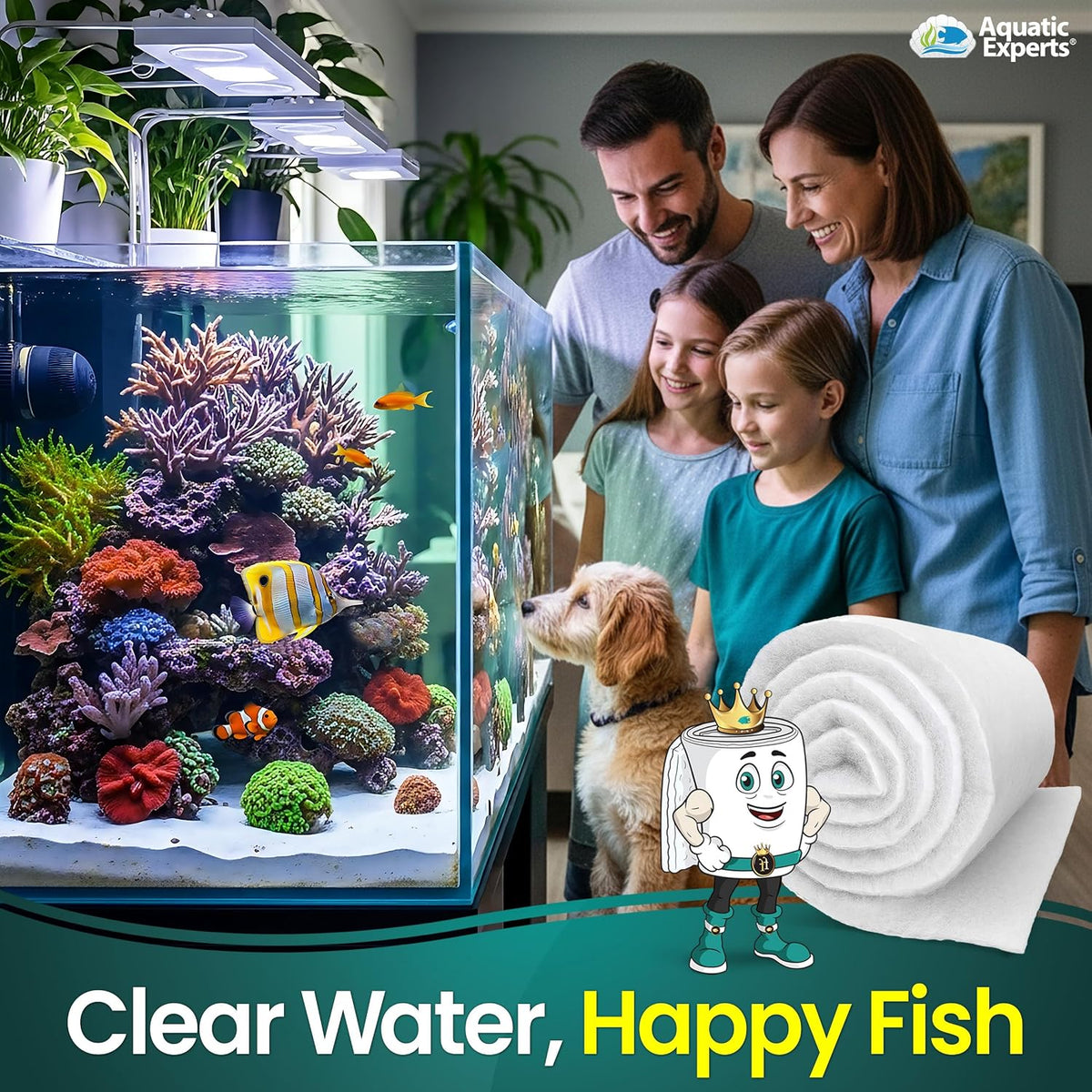 Aquatic Experts Aquarium Filter Floss for Fish Tank Filters - Standard / 18 Inch Wide x 72 Inch Long - image 2