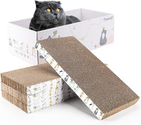 PatiencET Cat Scratch Pad with Box - Flat with Box - 4 Pack
