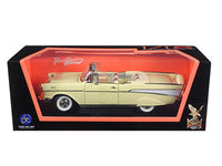 1957 Chevrolet Bel Air Convertible Cream 1/18 Diecast Model Car by Road Signature