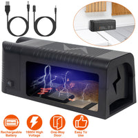 High Voltage 1800V Rat Trap - Spacious Inner For All Rodents, One - Way Entry, Rechargeable And Multifunctional For Indo