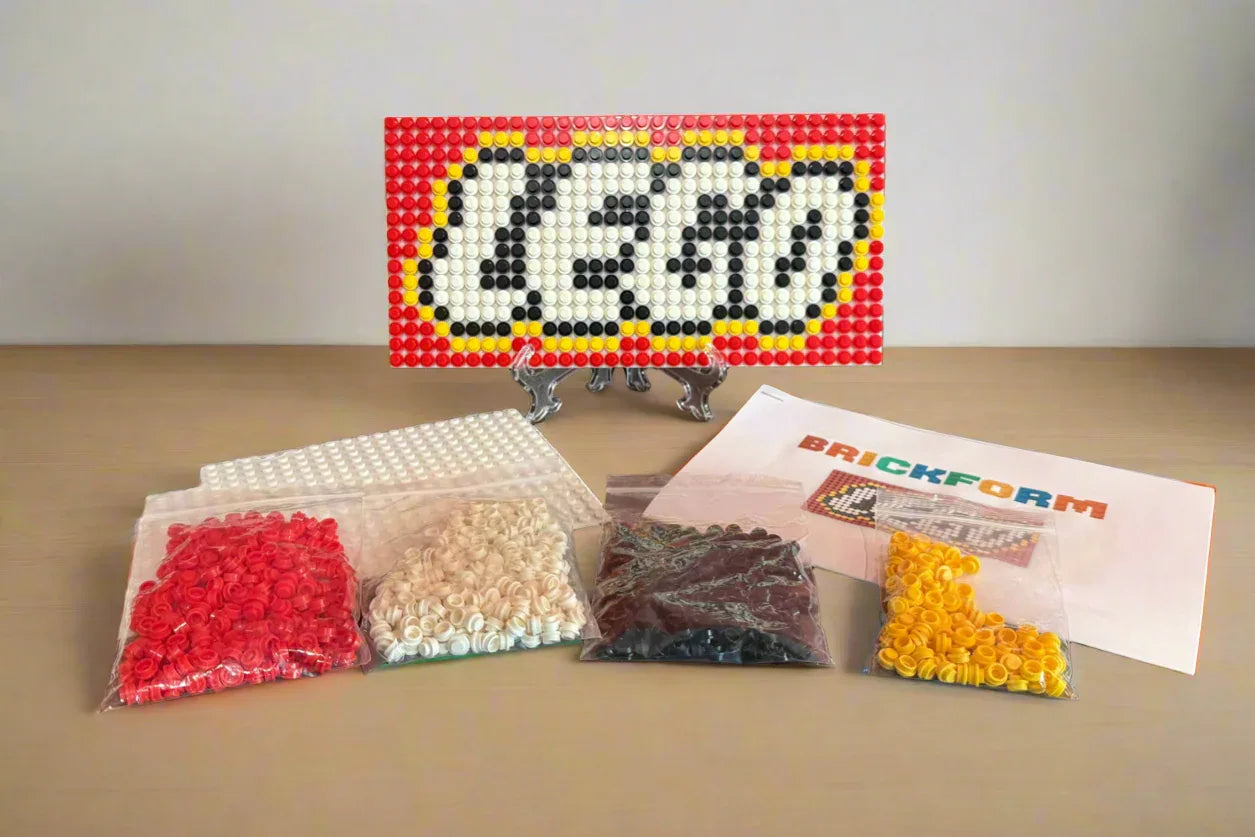 Build-It-Yourself LEGO Logo Sign Kit – 16x32 Studs | Includes Baseplate, Bricks & Instructions - BIG FRENCHIES