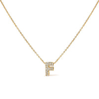 10K White Gold Diamond Accent "A" Initial Bubble Pendant Necklace