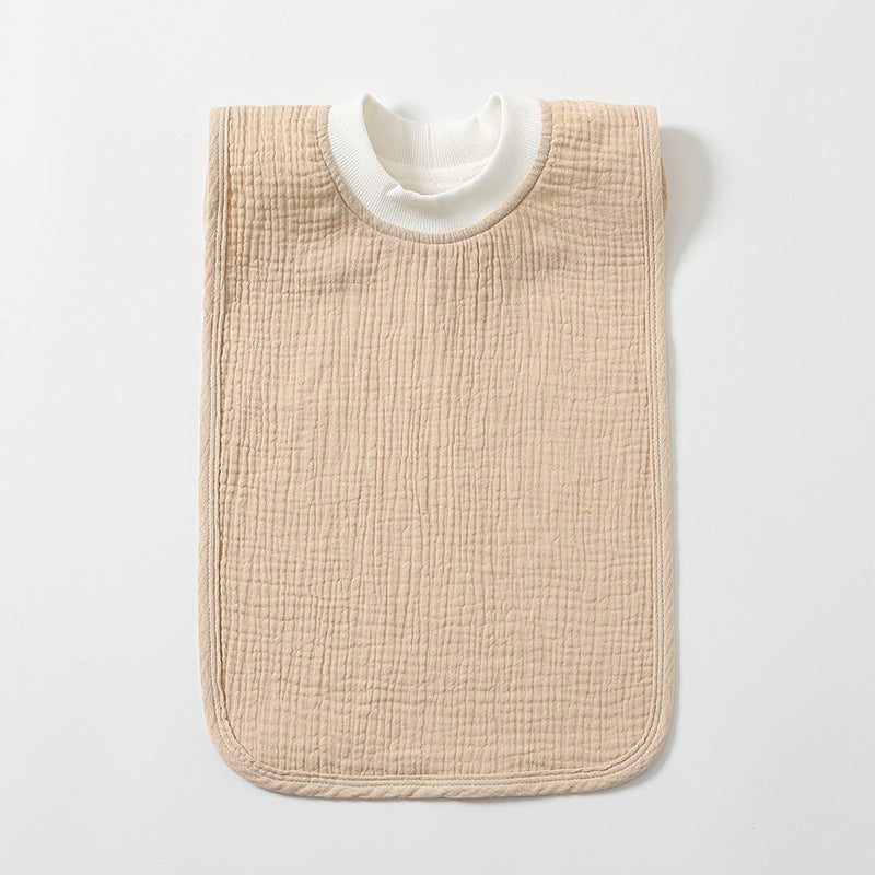 Large Childrens Washcloth Bib That Resists Stains