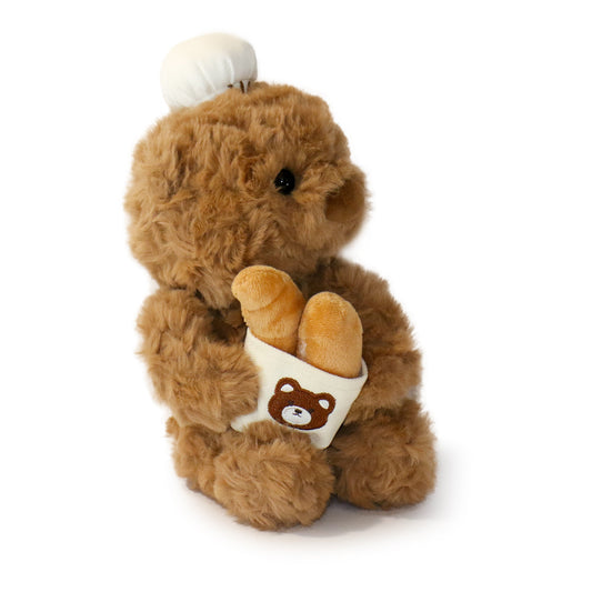 9-inch Brown Baker Bear with Bag
