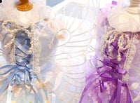 Butterfly Fairy Dog Dress with Wings – Luxury Tulle Pet Princess Outfit