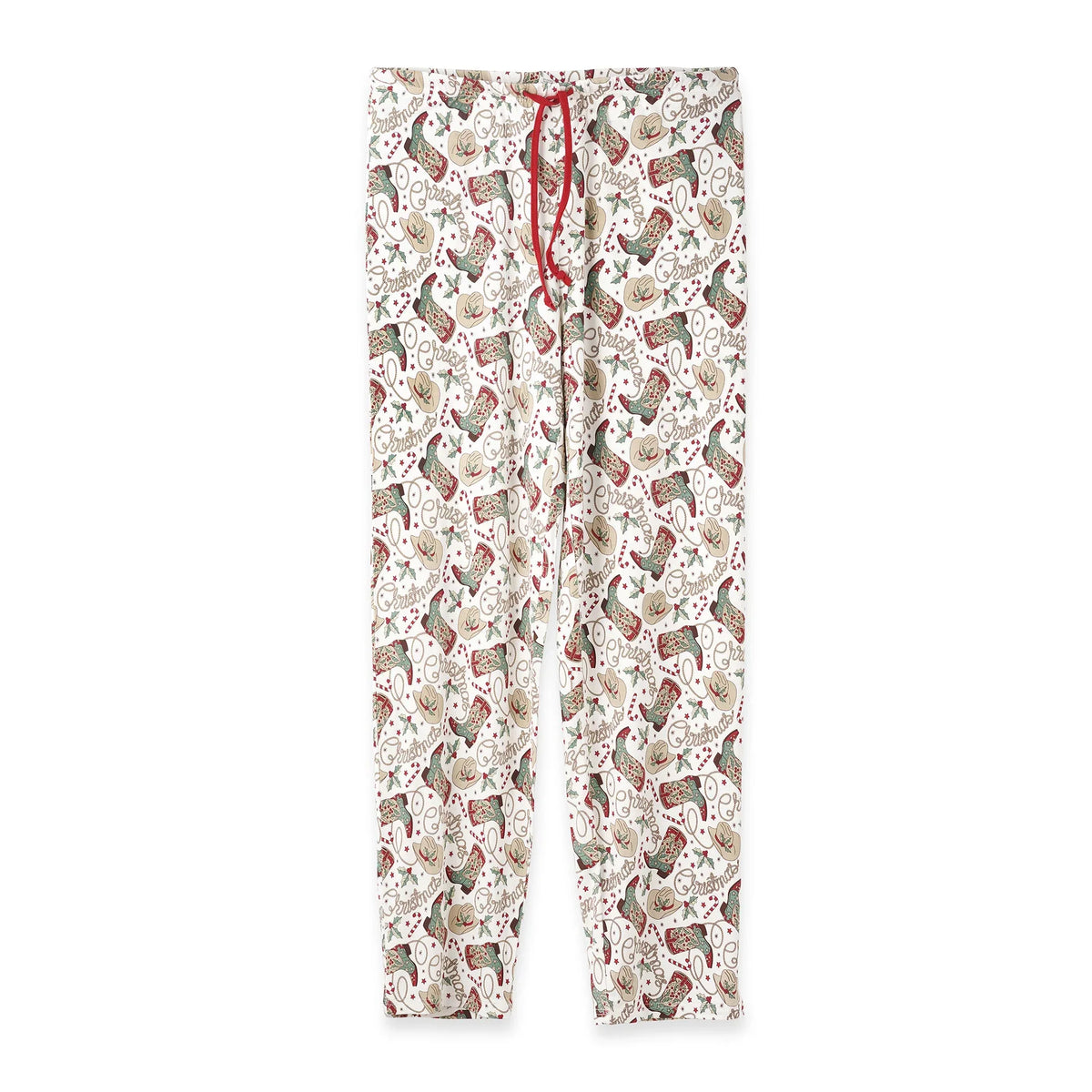 Western Christmas Adult Pajama Pants – Soft Bamboo Unisex - BIG FRENCHIES