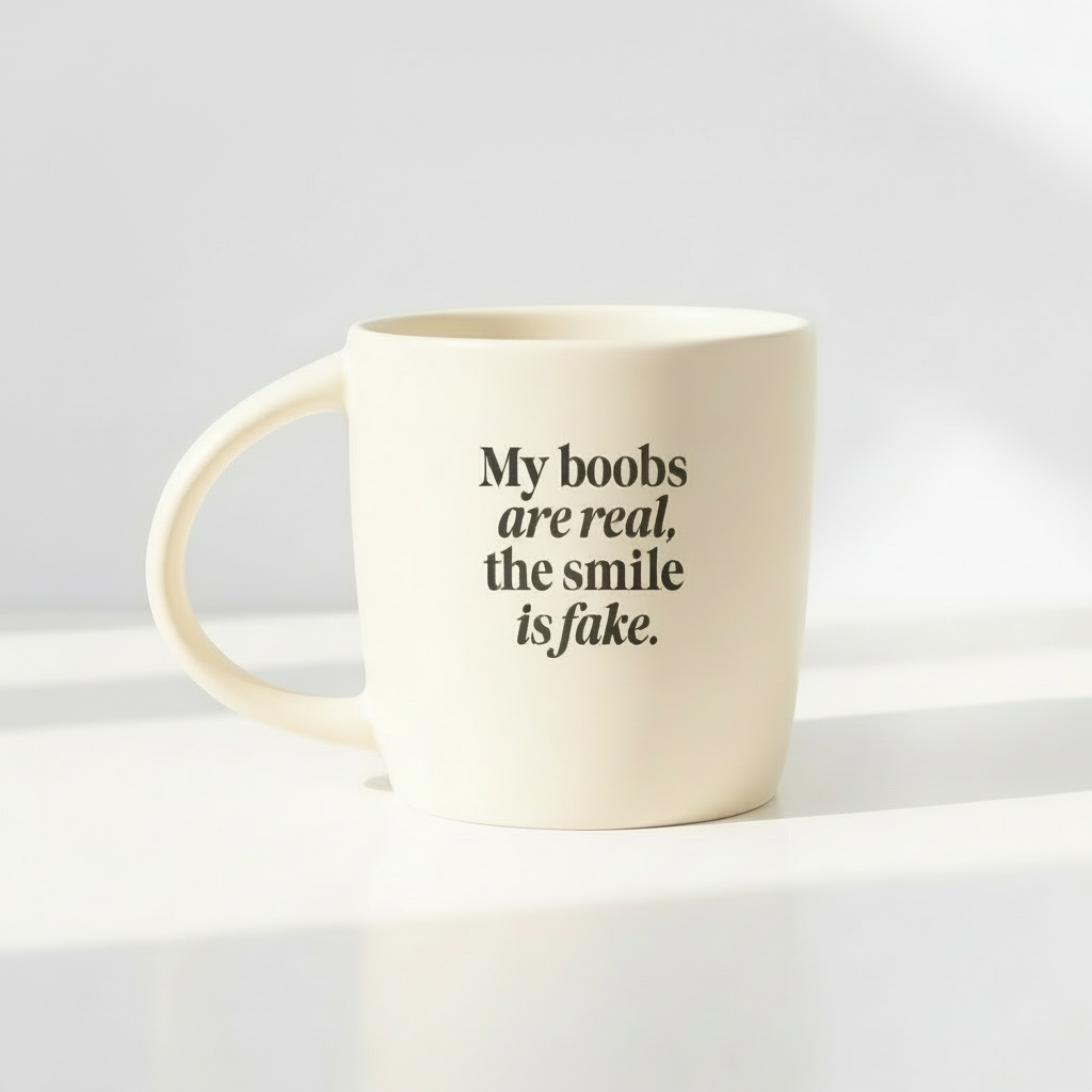 The Boobs are Real... Ceramic Coffee Mug