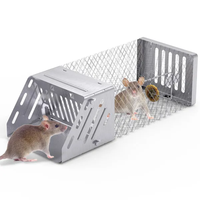 Automatic Continuous Rat Trap Single Door Mouse Cage Humane Live Animal Trap Cage Indoor Outdoor For Small Rodents Mice 