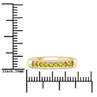 0.27 Carat Genuine Yellow Diamond 14K Yellow Gold Ring (SI1-SI2)