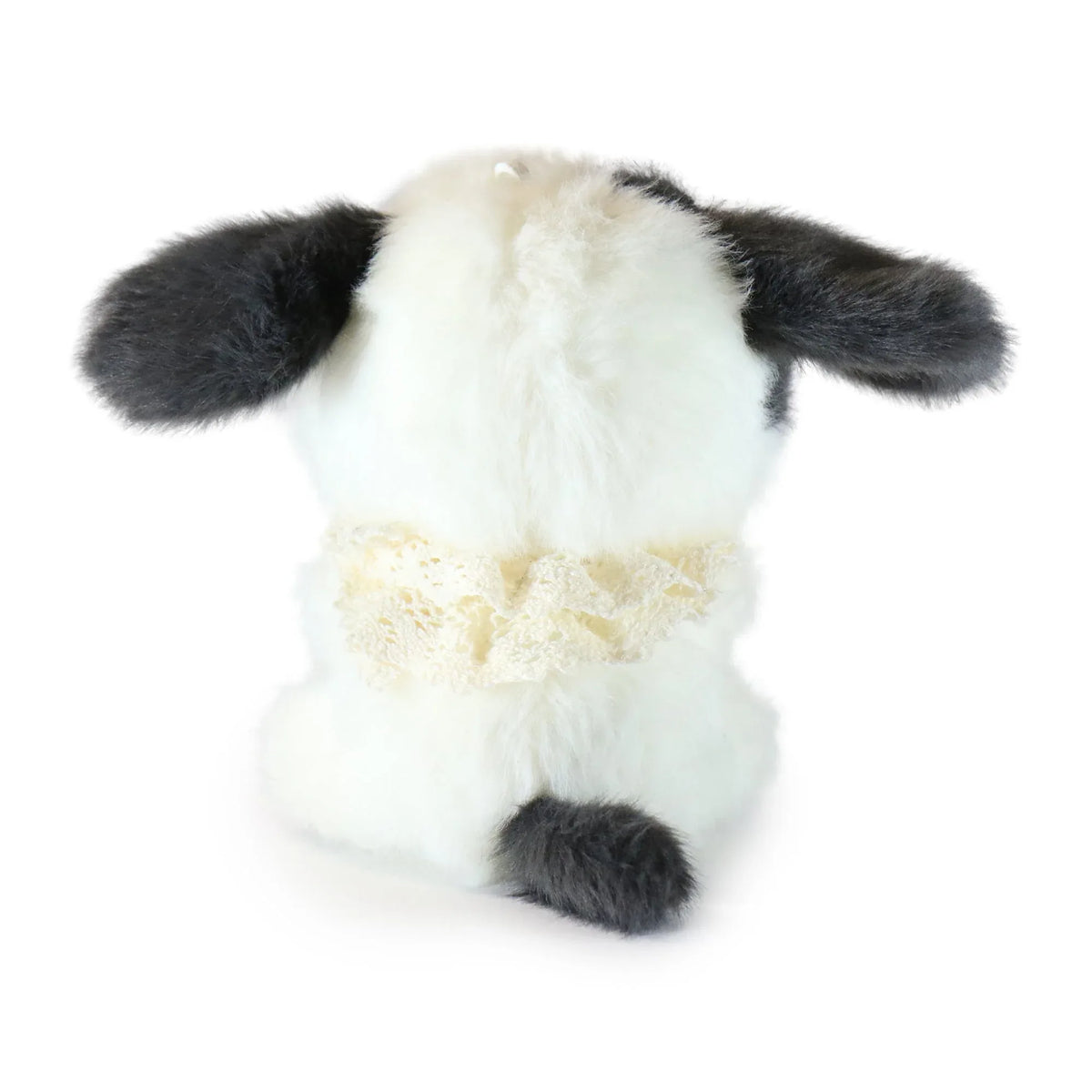 5-inch Black and White Dog with Flower Bow - BIG FRENCHIES