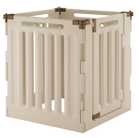 Richell Convertible Indoor Outdoor 4 Panel Pet Playpen - 3-in-1 Plastic Playpen, Gate and Divider for Pets 6 to 40 lb