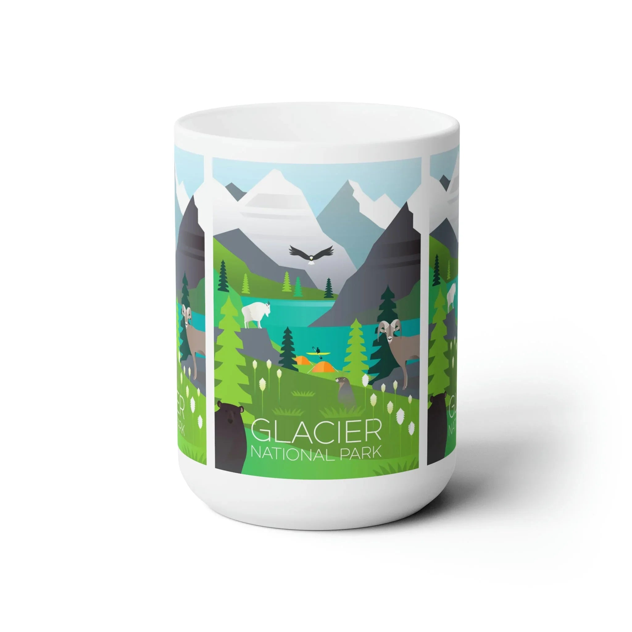 Glacier National Park Ceramic Mug 11oz or 15oz - BIG FRENCHIES