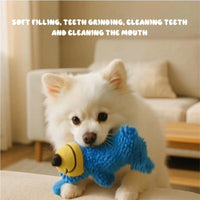 Screaming Dog Toy Blue Dog Teeth Cleaning Interactive Companion Vocal Cleaning Oral Sound Boredom Relief Toy Dog Christm