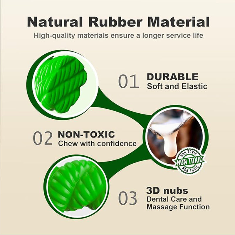 Natural Rubber Horseshoe-Shaped Chew Toys,Dog Toys For Aggressive Chewers, Dog Toys For Medium Large Dogs, Toys For Tran