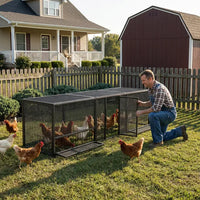 83"Thickened Chicken Coop Durable Pigeon Cage Outdoor Use Comfortable Poultry Cage For Home Breeding Easy-to-Install Des