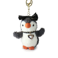4-inch Fritter Penguin white Black Bow and Heart Charm