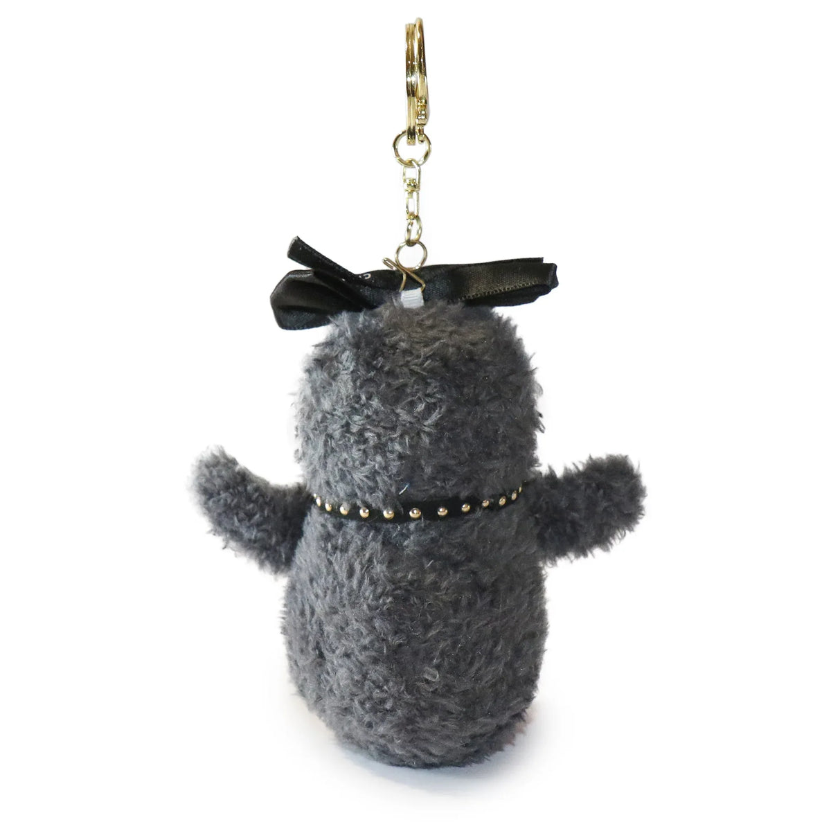 4-inch Fritter Penguin white Black Bow and Heart Charm - BIG FRENCHIES