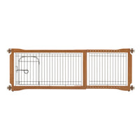 Richell Pet Sitter Freestanding Pet Gate Plus - Freestanding or Tension Mount Gate with Walk-Through Door for Small Dogs