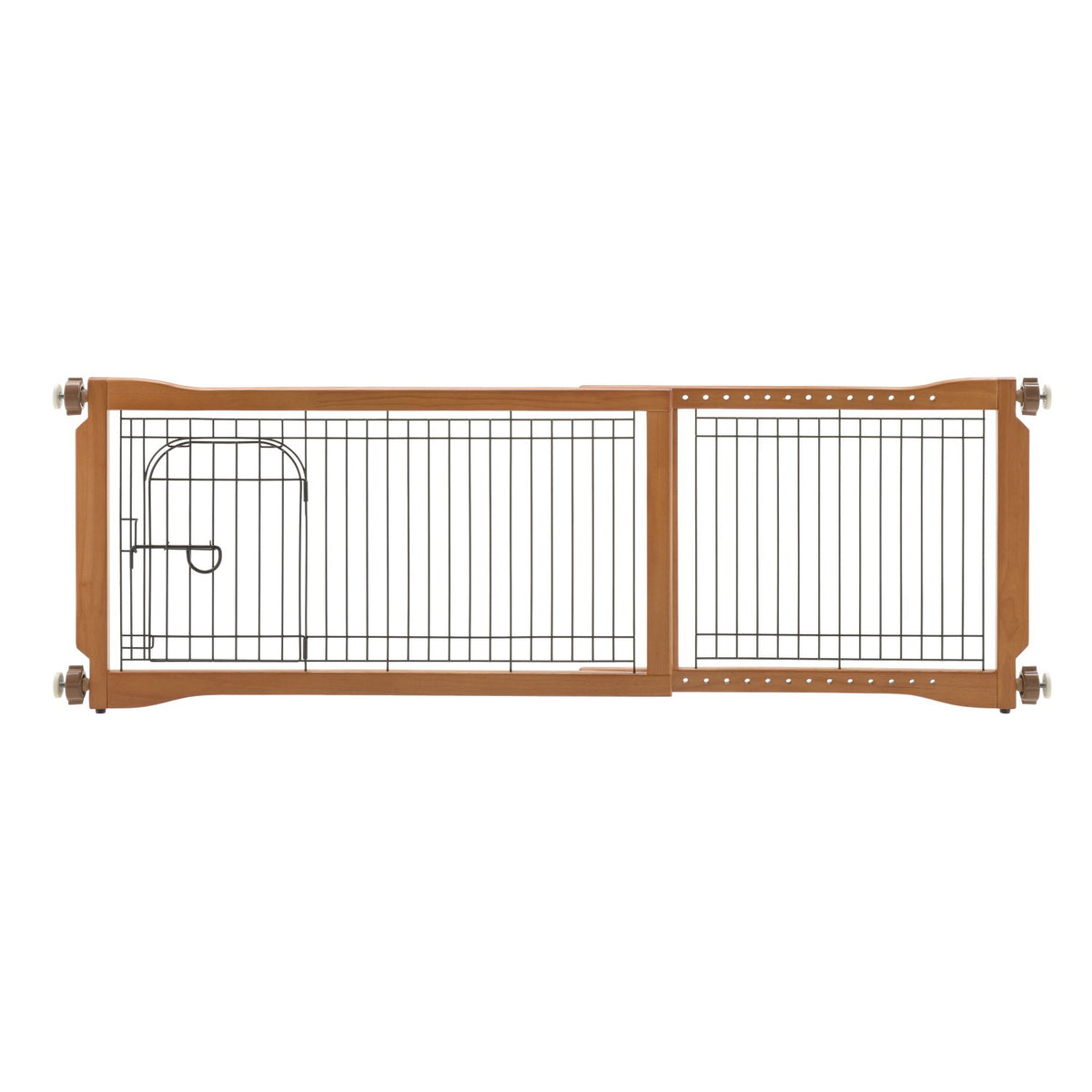Richell Pet Sitter Freestanding Pet Gate Plus - Freestanding or Tension Mount Gate with Walk-Through Door for Small Dogs