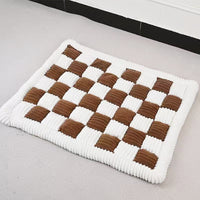 Washable Checkered Non-slip Car Mat