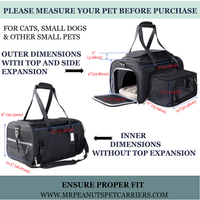 Mr. Peanut's Gold Series Mini Expandable V3.0 Pet Carrier