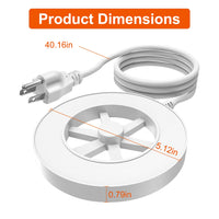 70W Bird Bath Heater For Outdoors Winter Heated Bird Bath Deicer Waterproof Aluminum Alloy Water Heater With Thermostat 