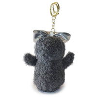 4-inch Fritter Penguin white Black Bow and Heart Charm