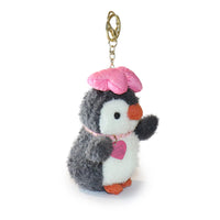 4-inch Fritter Penguin white Black Bow and Heart Charm