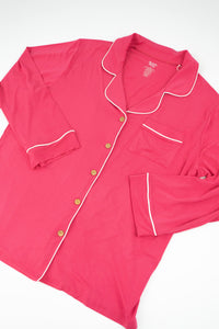 Hibiscus | Adult Button Pajama Top