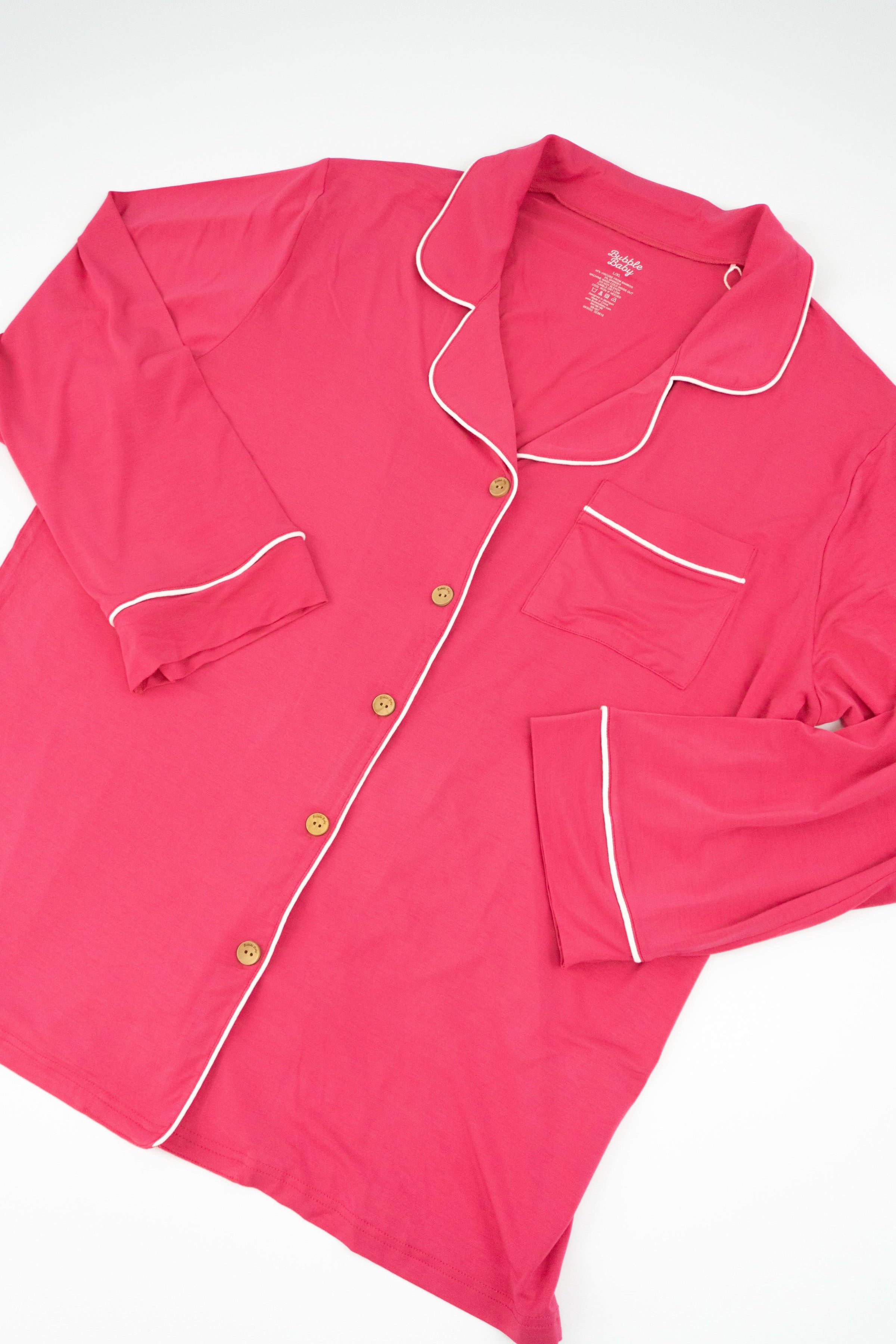 Hibiscus | Adult Button Pajama Top