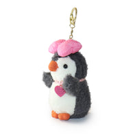 4-inch Fritter Penguin white Black Bow and Heart Charm