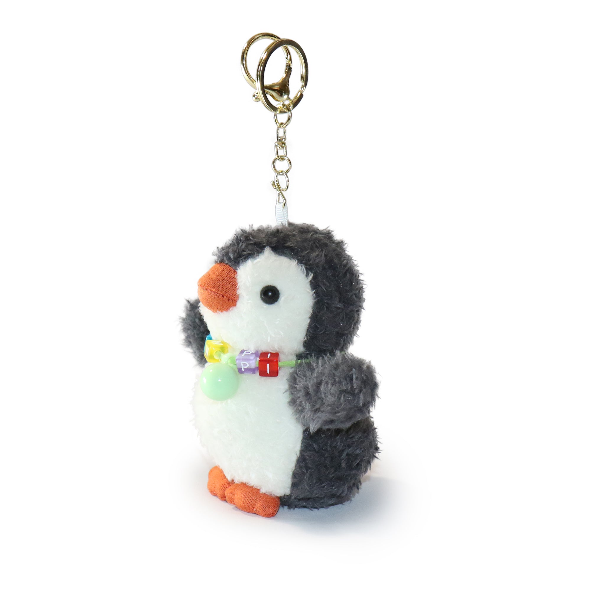 4-inch Fritter Penguin white Black Bow and Heart Charm
