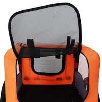 Utdoor Heavy Duty Collapsible Pet Bike Trailer With 16-Inch All Terrain Wheels & Universal Hitch Foldable Dog Cargo Carr