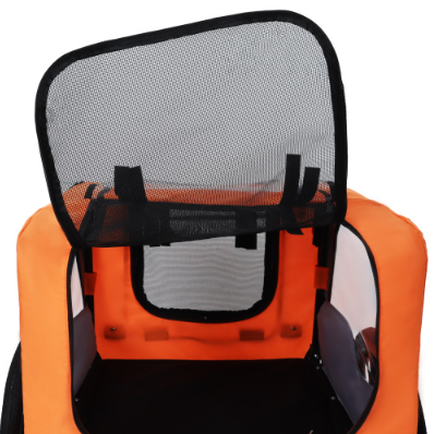 Utdoor Heavy Duty Collapsible Pet Bike Trailer With 16-Inch All Terrain Wheels & Universal Hitch Foldable Dog Cargo Carr