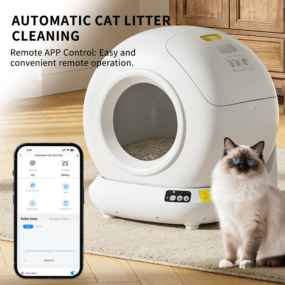 Only Self Pickup---Fully Automatic Cat Litter Box