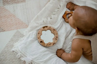 Flower Blossom Baby Shower Gift Set with Rattle Mirror and Picture Frame - BIG FRENCHIES