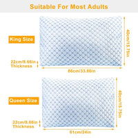 Bed Pillows Cooling Memory Foam Pillow Ventilated With Cooling Gel Infused Memory Foam Heat Moisture Reducing Cooling Fi