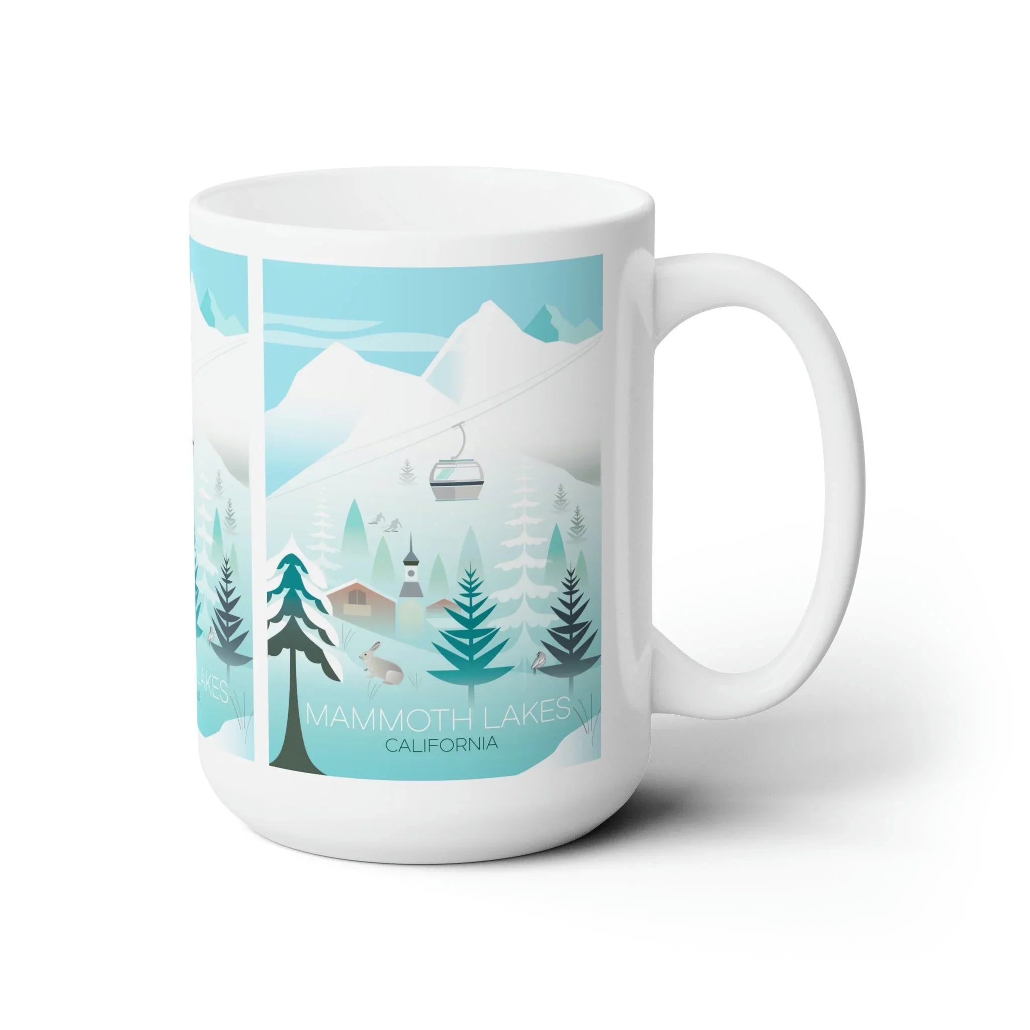Mammoth Lakes, Winter Ceramic Mug 11oz or 15oz - BIG FRENCHIES