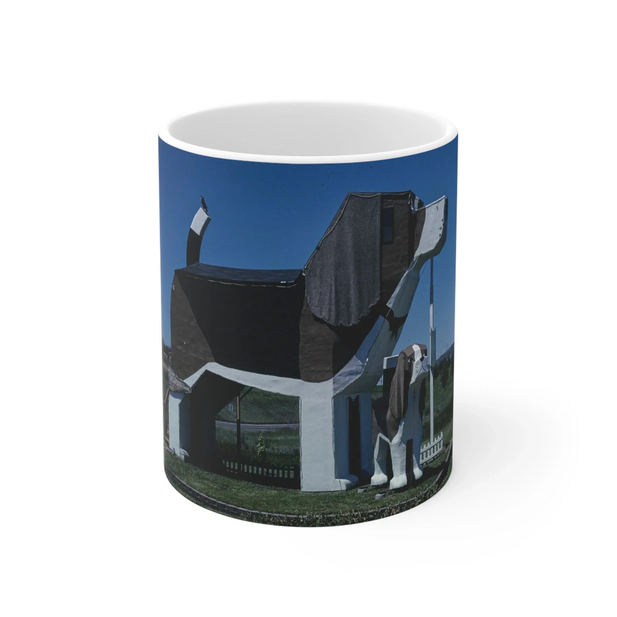 ROADSIDE MUGS - Dog Park Ceramic Mug 11oz - BIG FRENCHIES