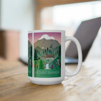 Mount Rainier Ceramic Mug 11oz or 15oz - BIG FRENCHIES