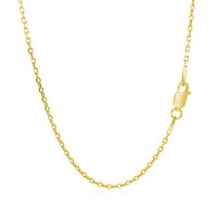 18k Yellow Gold Diamond Cut Cable Link Chain (1.40 mm)