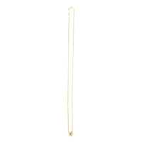 14k Yellow Gold MOP Evil Eye Necklace