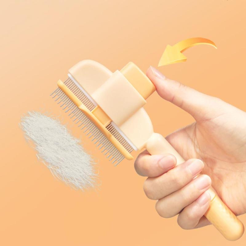 Cat And Dog Comb, Knot Remover, Hair Removal Tool, Pet Self-cleaning Comb, For Long Hair, Massage, Knot Removal, Hair Re