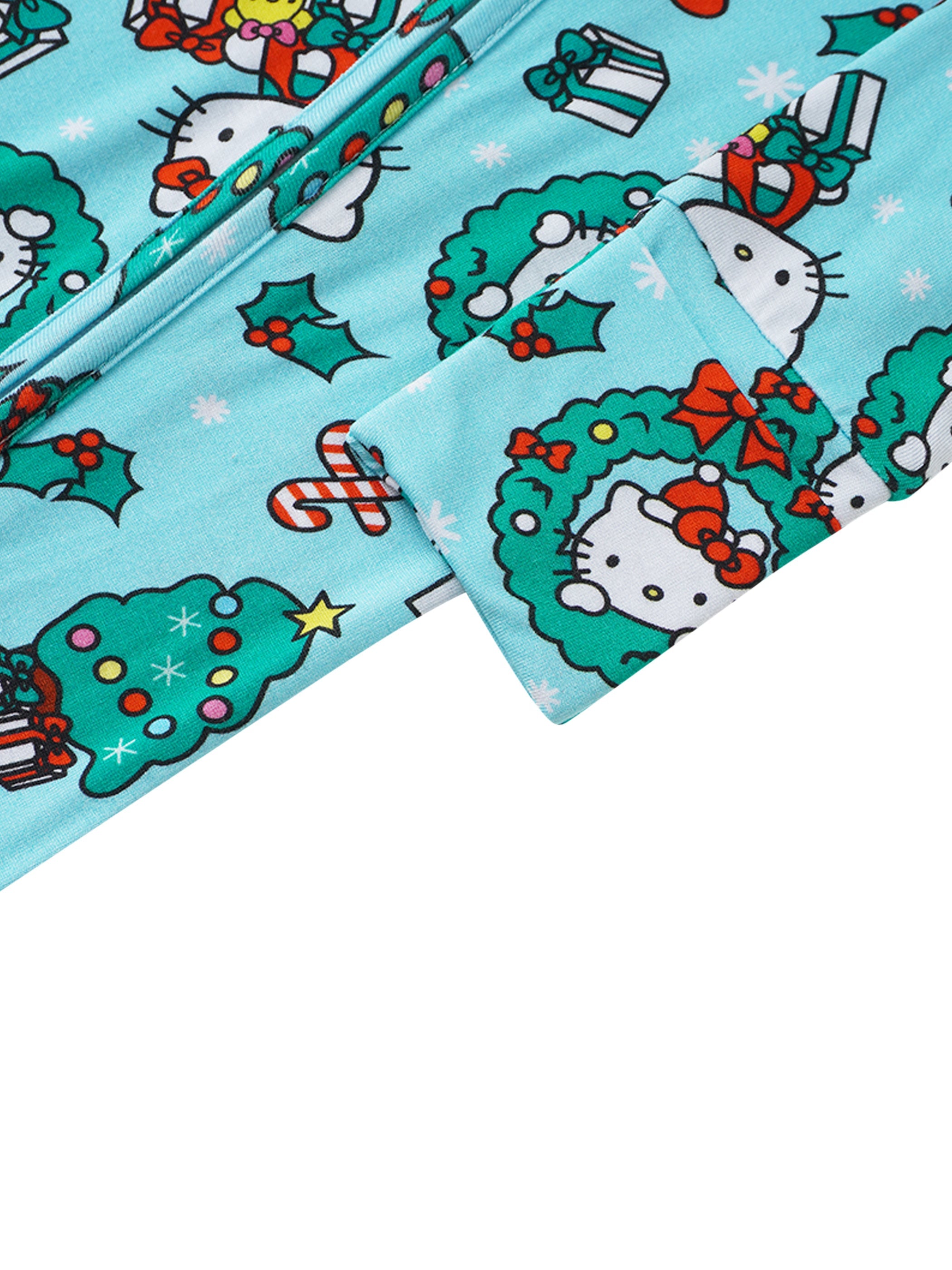 PoshTOT Sanrio Hello Kitty Wreath Bamboo Baby Convertible Zippy Romper