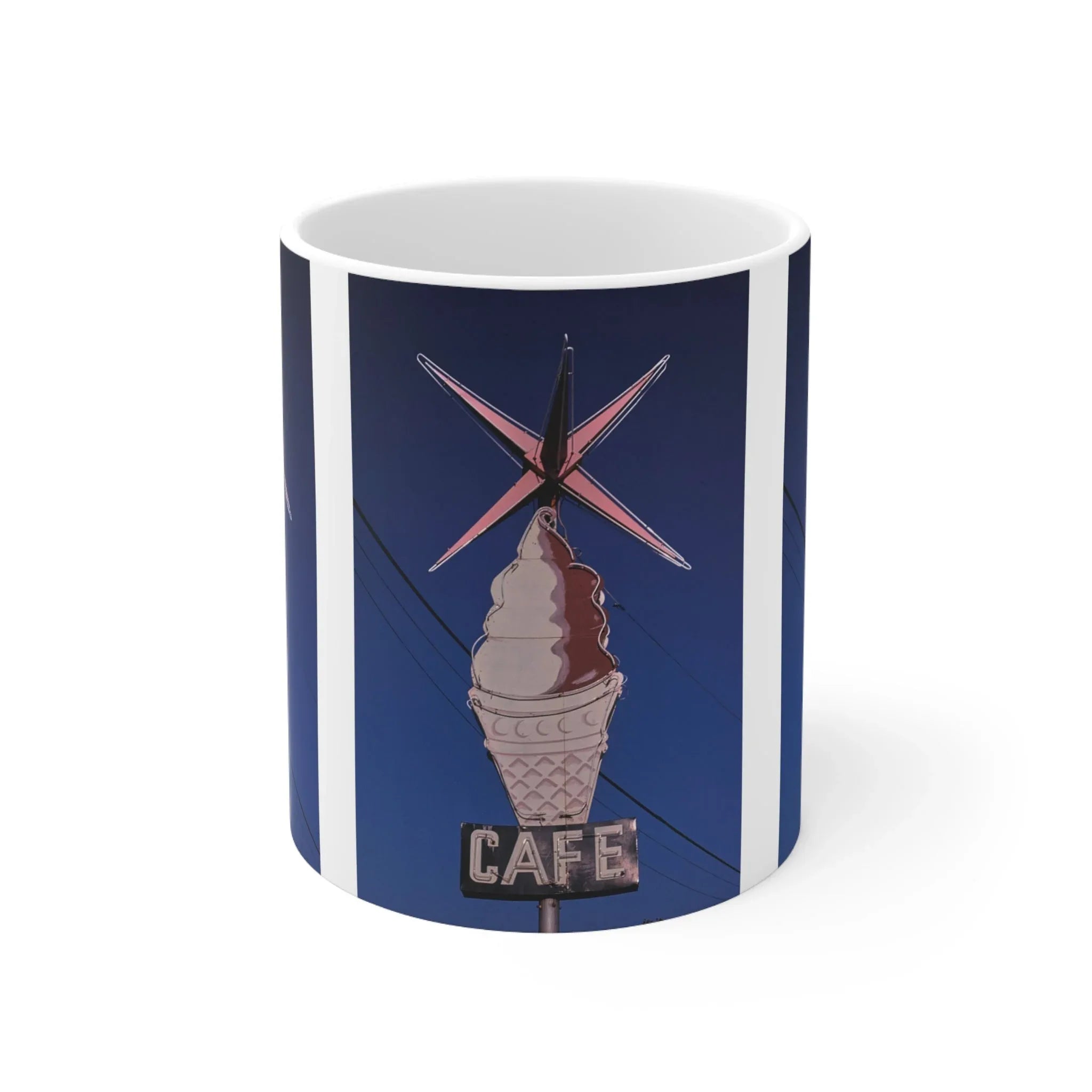 ROADSIDE MUGS - Ice Cream Cafe Ceramic Mug 11oz - BIG FRENCHIES