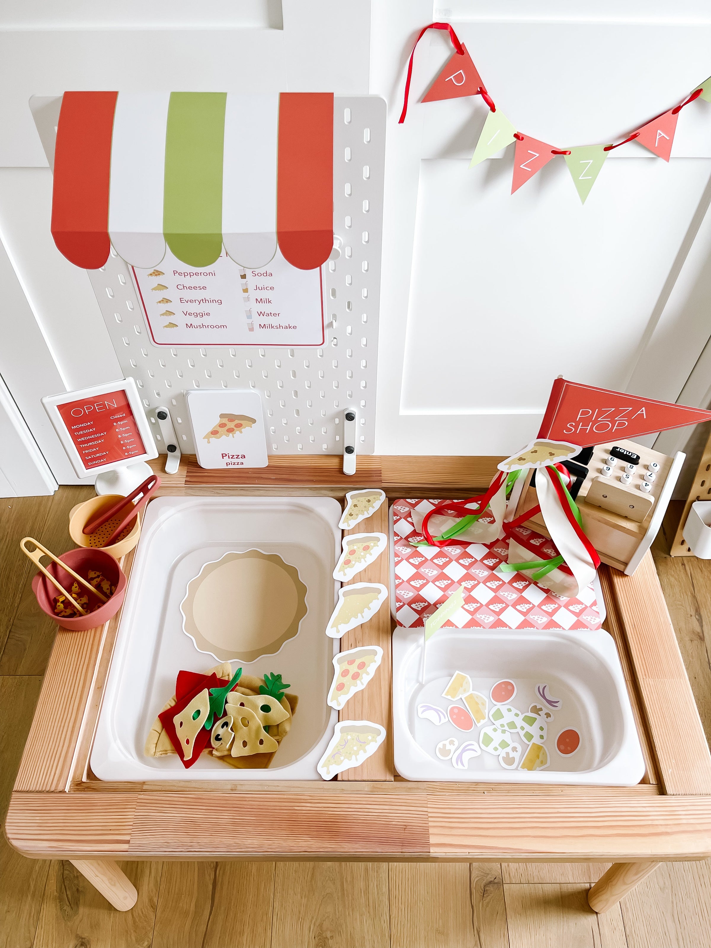 Pizza Shop Printable Dramatic Play Kit